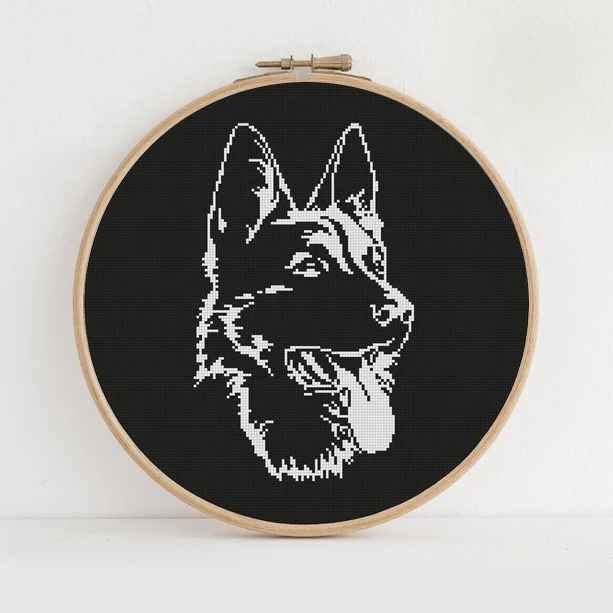 Dog Shepherd Black White image 1