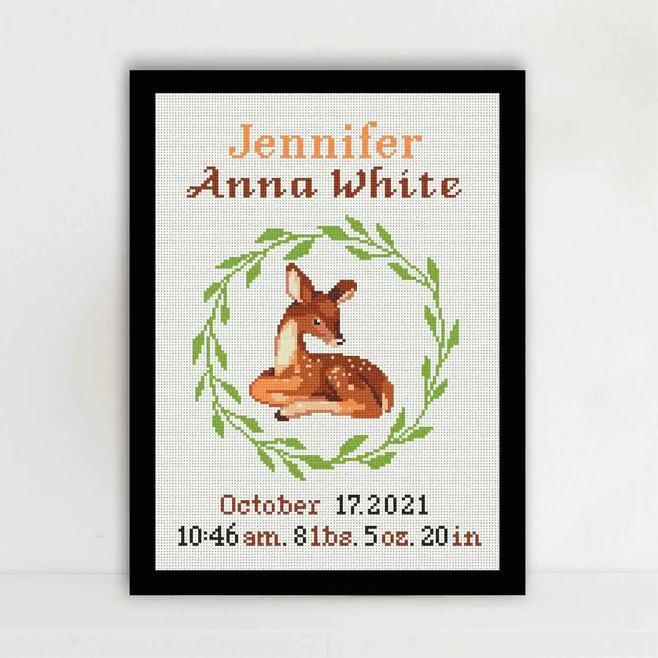 Cross Stitch Pattern - Deer_WEB