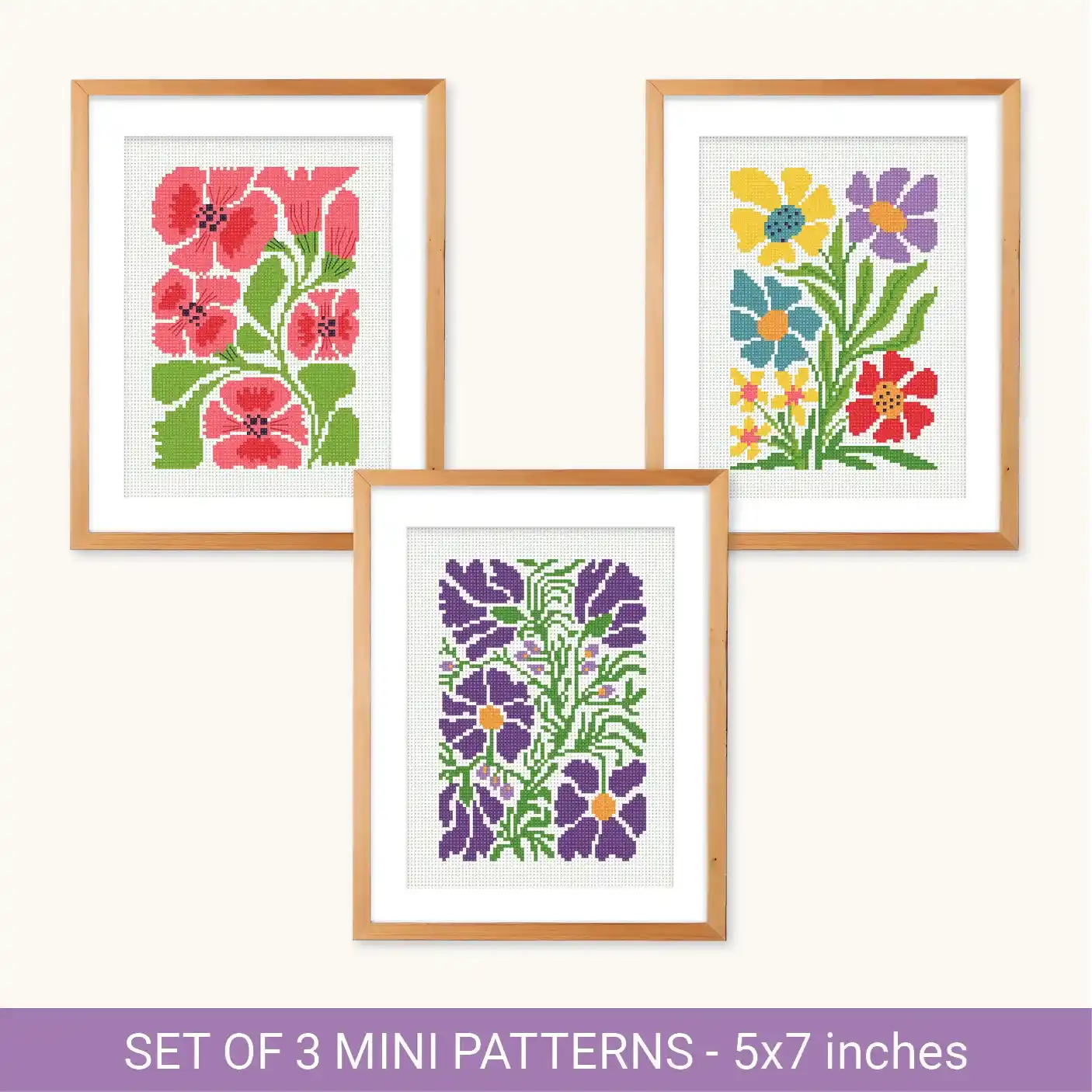 Cross Stitch Pattern - Flowers_set2_WEB_1