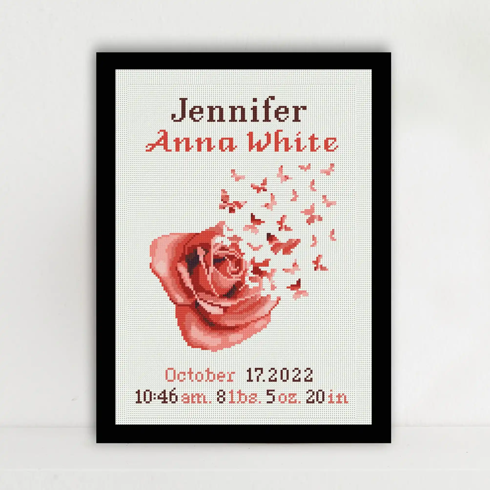 Cross Stitch Pattern -Rose_WEB