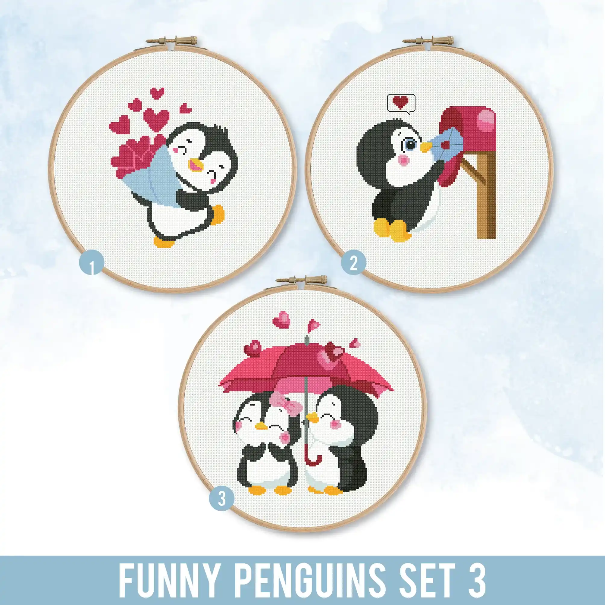 Cross Stitch Pattern - Set_penguins_WEB_1