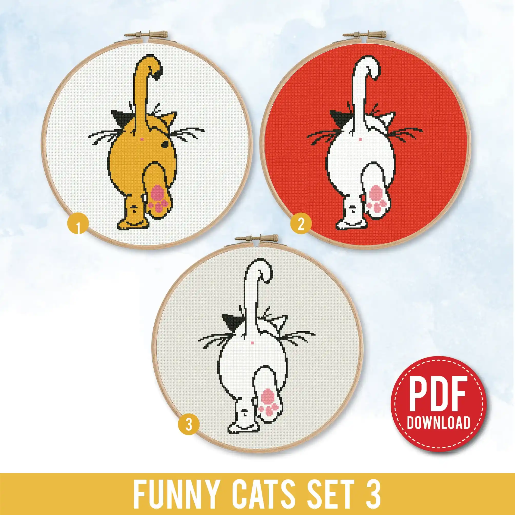 Cross Stitch Pattern - Cats_Ass_WEB_