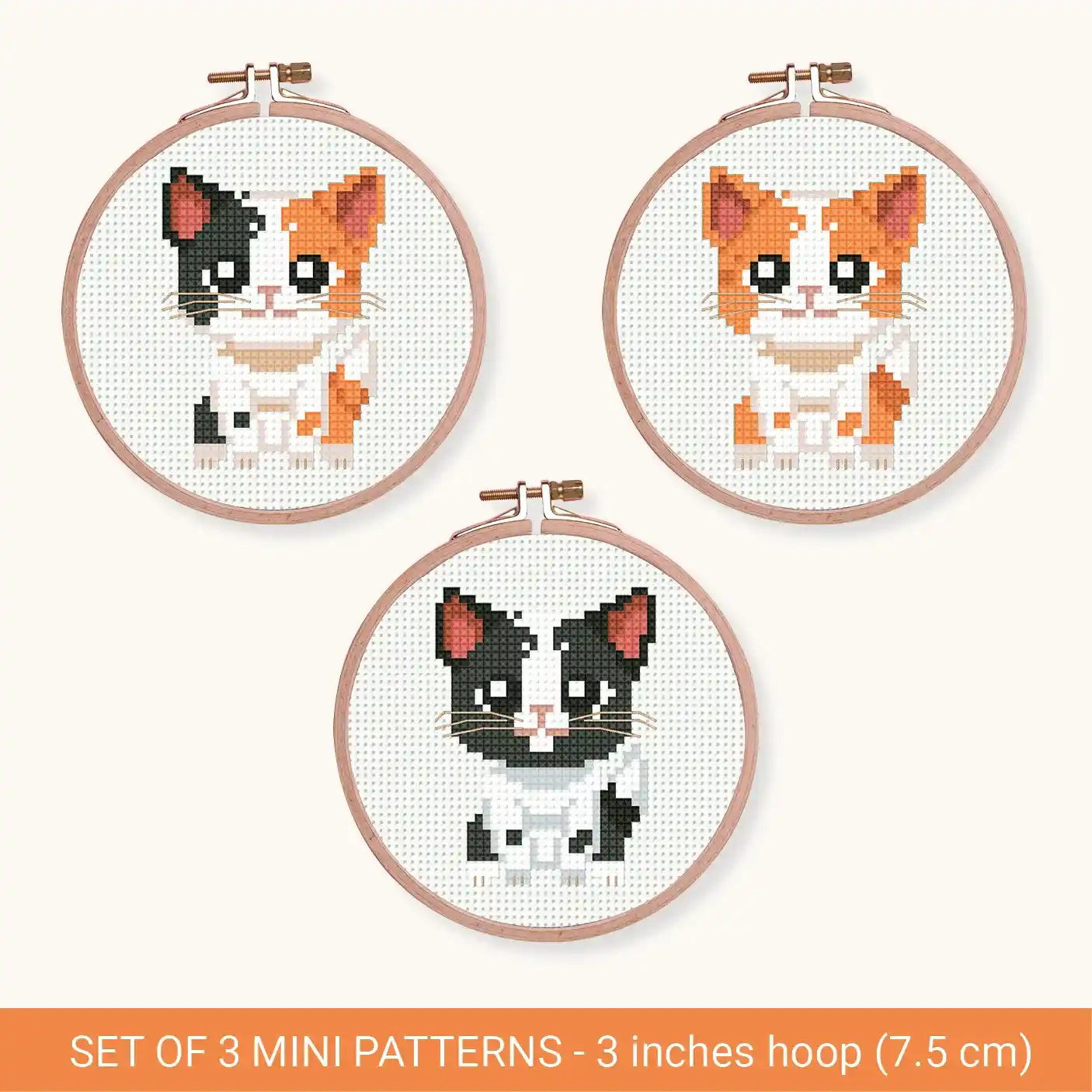 Cross Stitch Pattern - Mini cats_WEB_1