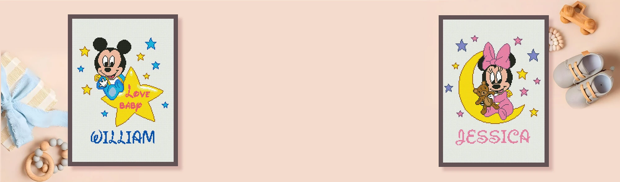 Ideas for Newborn Cross-Stitch: Personalized Gifts