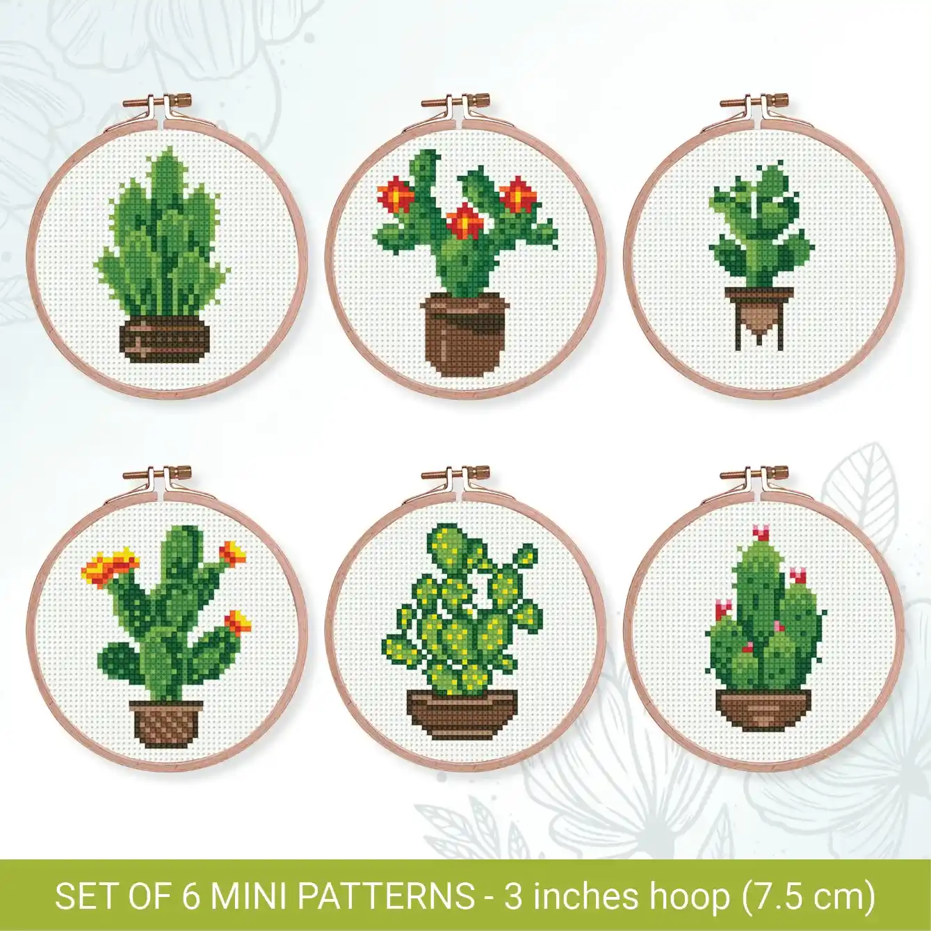 Cross Stitch Pattern - Mini Cactus_WEB_1