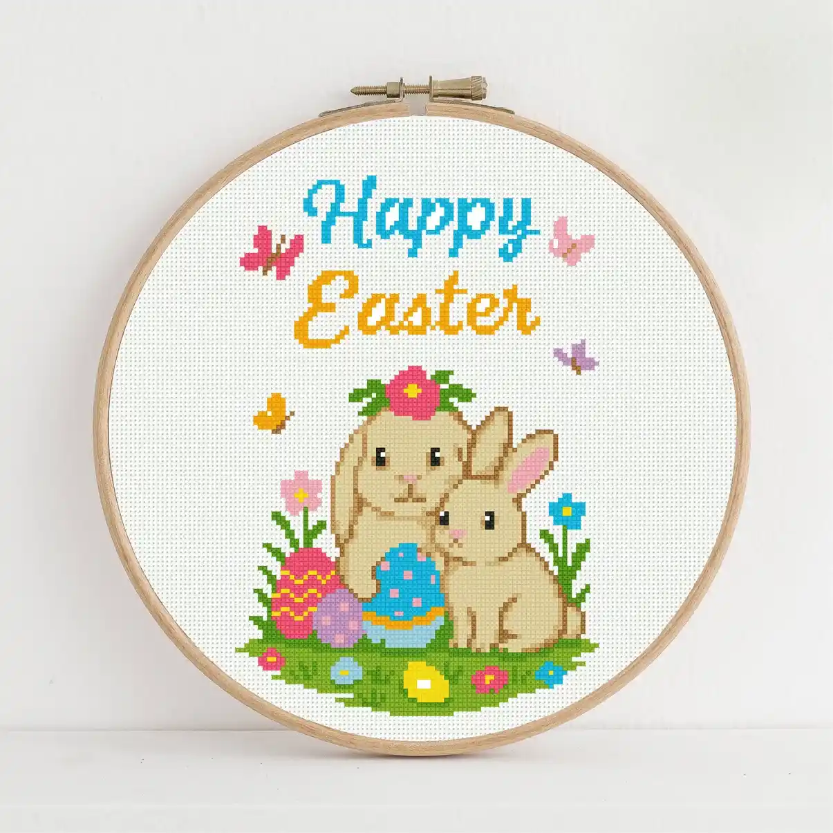 Cross Stitch Pattern - Happy Easter_WEB_