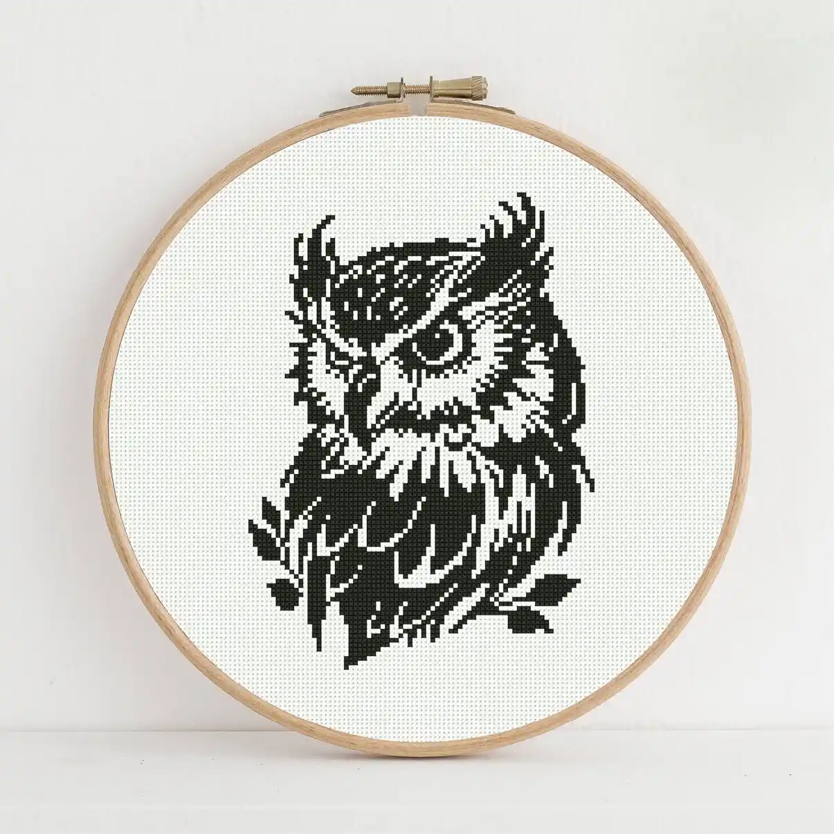 Cross Stitch Pattern_Owl Silhouette_WEB