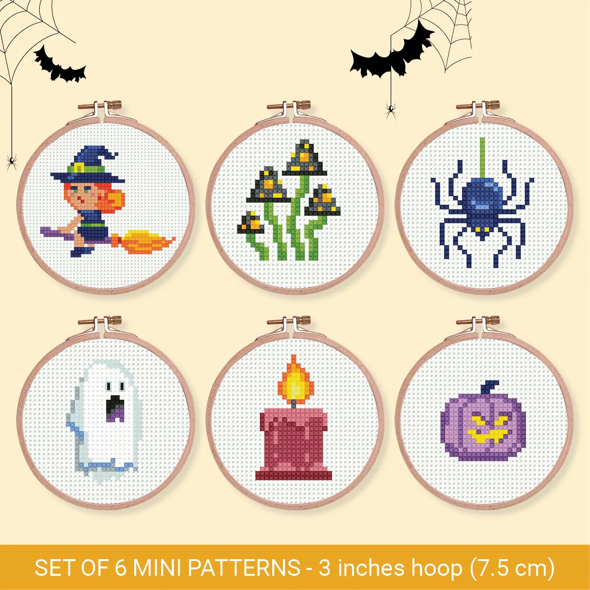 Cross Stitch Pattern - Halloween Set1_WEB_1